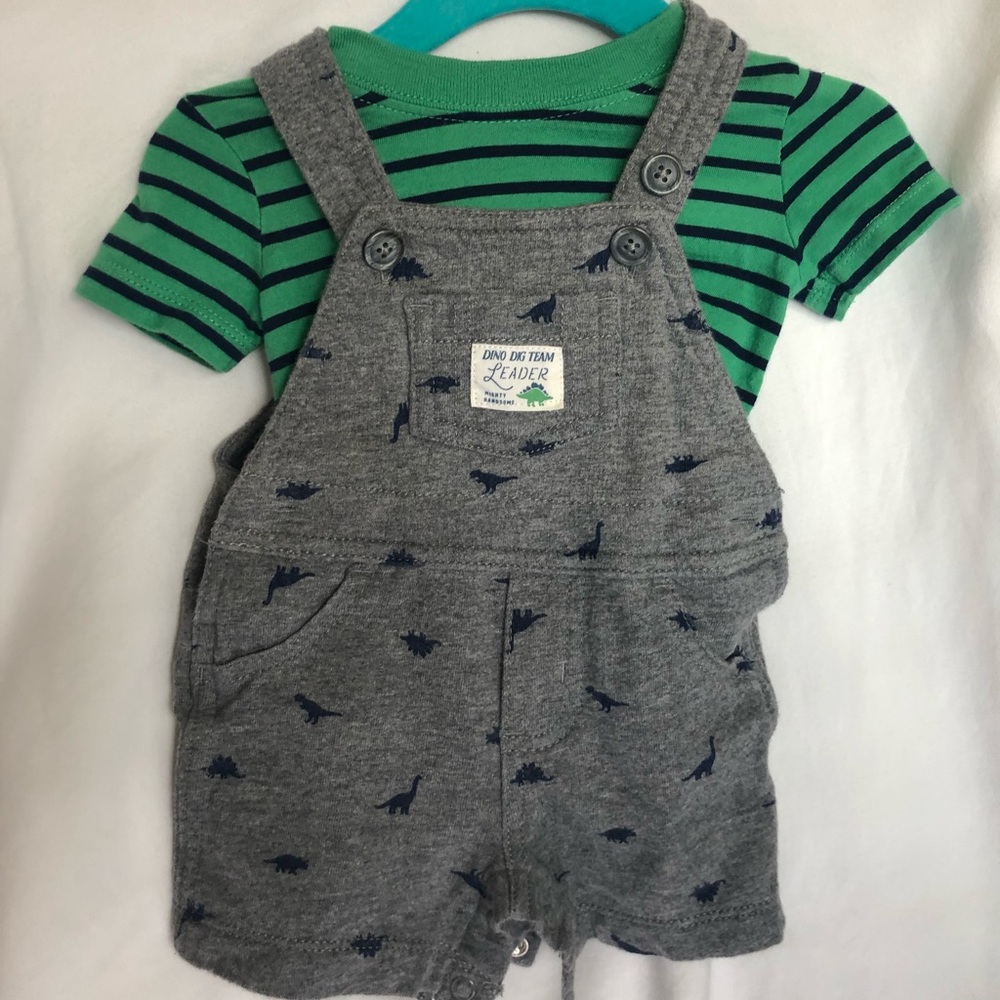 Carters Dinosaur Overall set